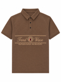 Ribbed Polo - Brown