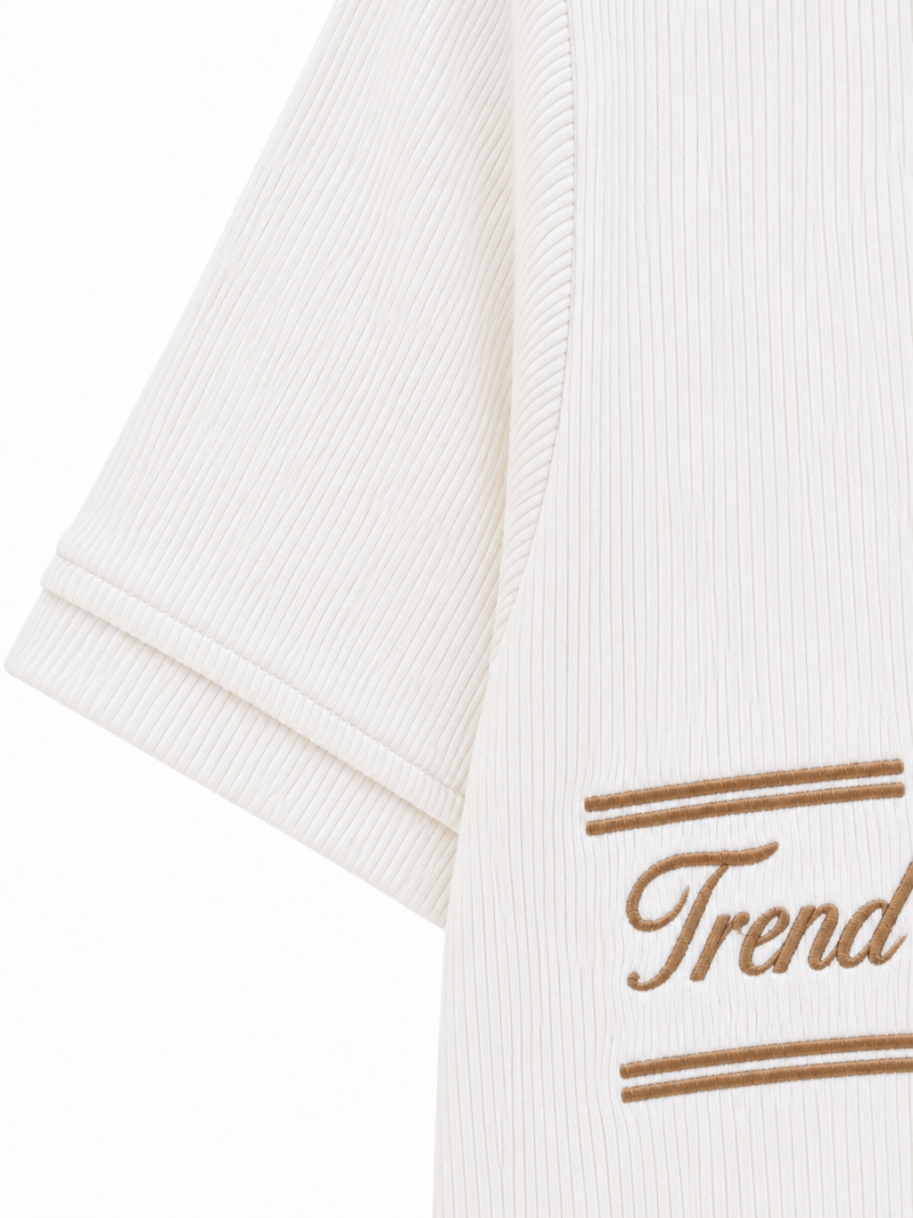 Ribbed Polo - Brown