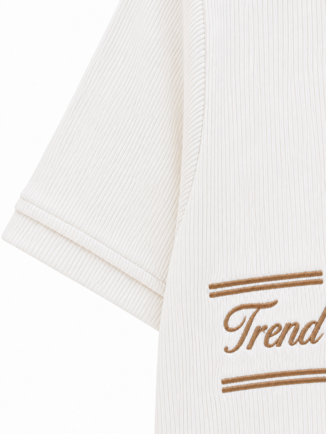 Ribbed Polo - Brown