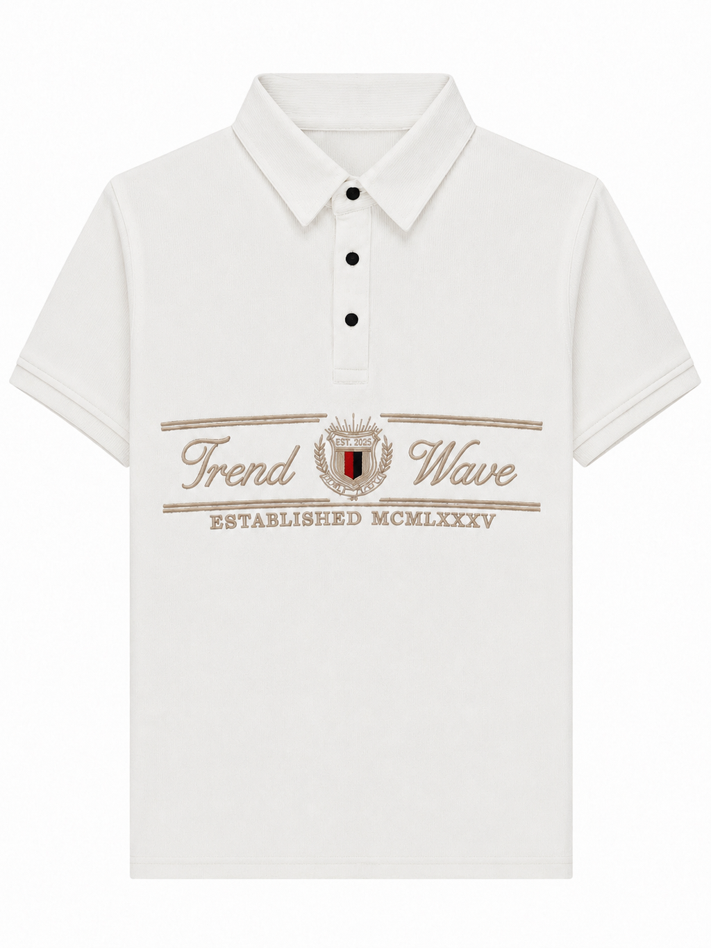 Ribbed Polo - Brown