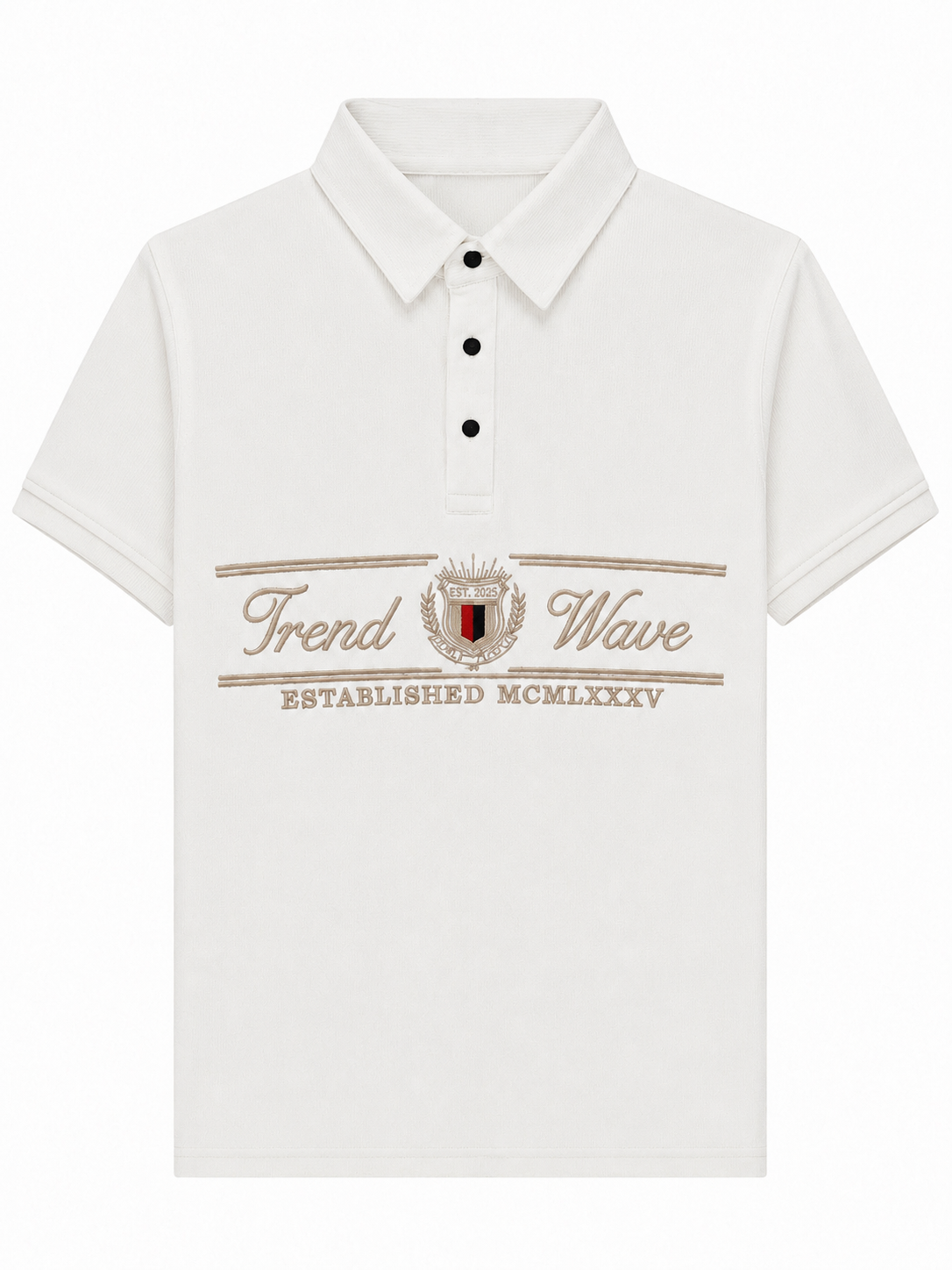 Ribbed Polo - Brown