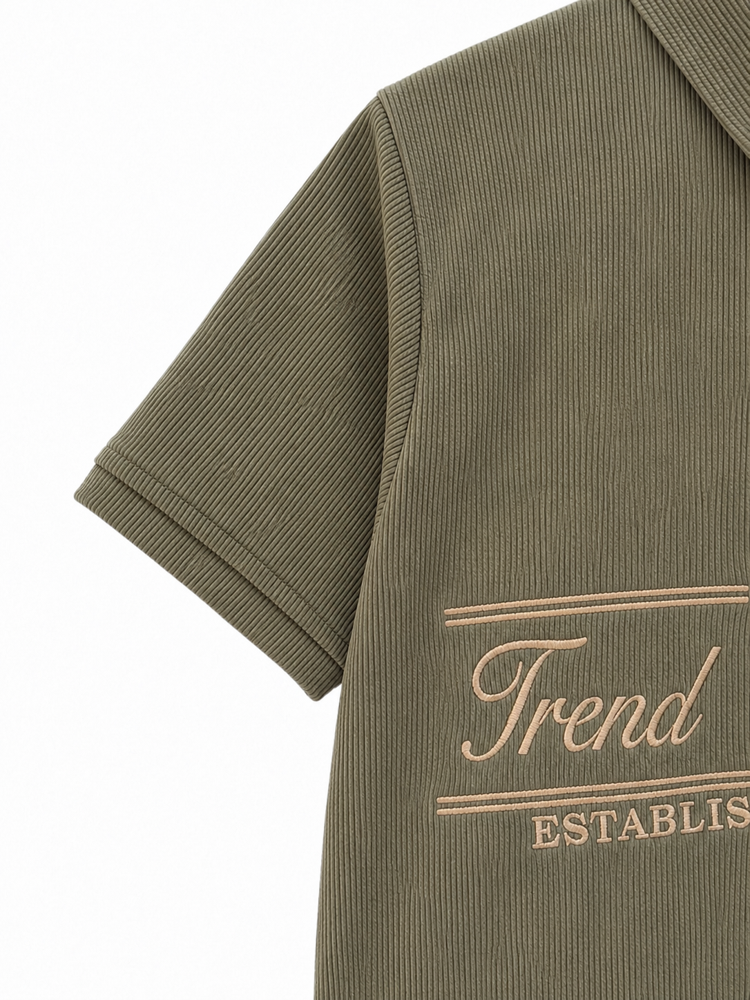 Ribbed Polo - Brown